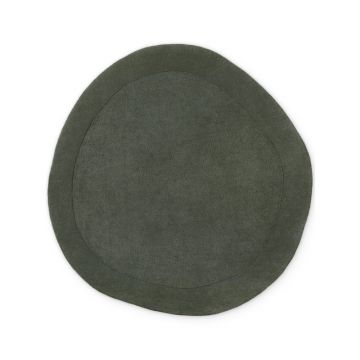 Covor verde închis țesut manual rotund din amestesc de lână ø 160 cm Kari Organic – Villeroy&Boch