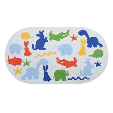 Covoraș antiderapant pentru copii pentru cadă 39x69 cm Zoo – MSV