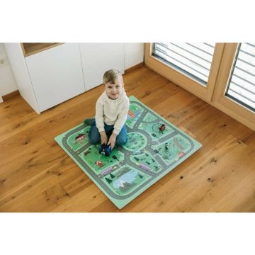 Covoras puzzle pentru copii Free2Play Road din spuma 91x91 cm
