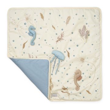 Saltea de joacă pentru copii, galben-deschis 80x80 cm Sea Garden – Cam Cam Copenhagen