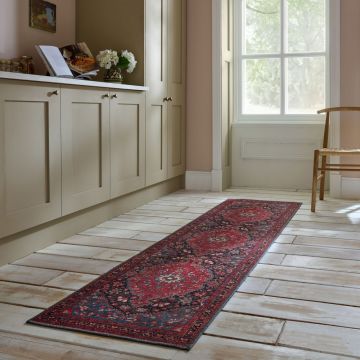 Traversa Medallion Washable Rosu 60x230 cm, Flair Rugs