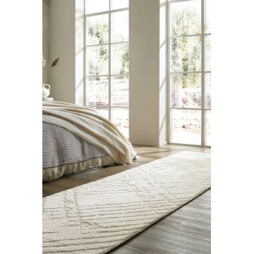 Traversa Remy Circular Knit Crem 80x300 cm, Flair Rugs