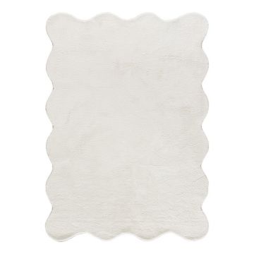 Covor alb lavabil 160x230 cm Mellow – Universal