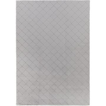 Covor Antiderapant, 120 x 160 cm, Gri, Model Blanita Lop Grofat 076