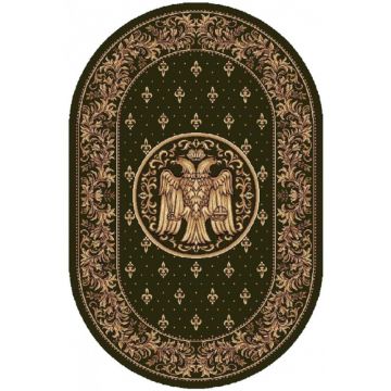 Covor Bisericesc Oval, 150 x 230 cm, Verde, Lotos 15032