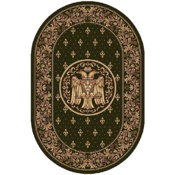 Covor Bisericesc Oval, 80 x 150 cm, Verde, Lotos 15032/210
