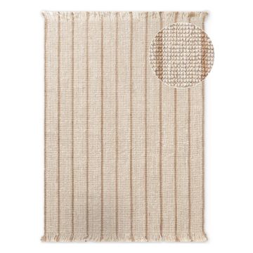 Covor crem țesut manual din iută 160x230 cm Harvest Sierra – Elle Decoration