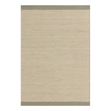 Covor crem-verde salvie țesut manual din lână 160x230 cm Lima Sage – Asiatic Carpets