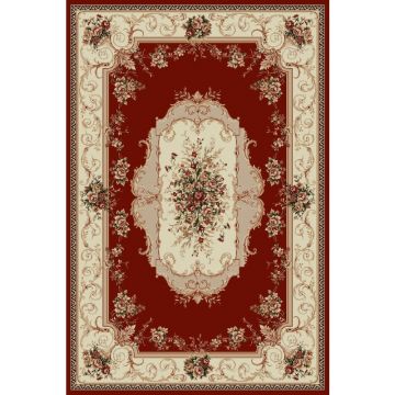 Covor Dreptunghiular, 100 x 200 cm, Rosu, Lotos 507