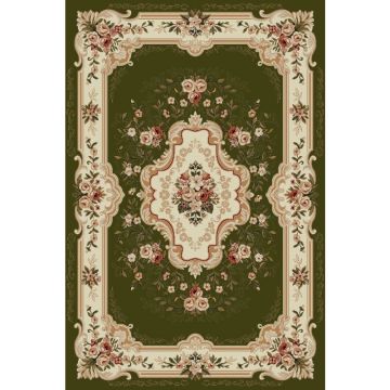 Covor Dreptunghiular, 100 x 200 cm, Verde, Lotos 570