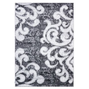 Covor Dreptunghiular, 120 cm x 170 cm, Gri, Model Cappuccino Ramuri