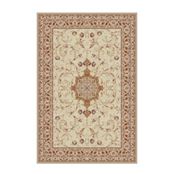 Covor Dreptunghiular, 150 x 230 cm, Bej / Crem, Model Lotos