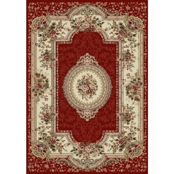 Covor Dreptunghiular, 200 x 300 cm, Rosu, Model Clasic Lotos 571/210
