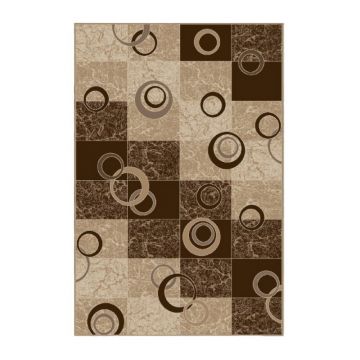 Covor Dreptunghiular, 60 x 110 cm, Bej / Maro, Daffi 13058/120