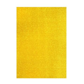 Covor Dreptunghiular, 80 cm x 150 cm, Galben, Model Kolibri