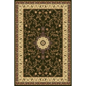 Covor Dreptunghiular, 80 x 150 cm, Verde / Crem, Lotos 523