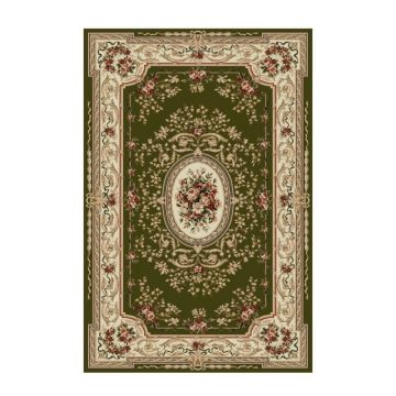 Covor Dreptunghiular, 80 x 200 cm, Verde, Model Floral Lotos