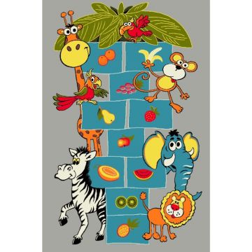 Covor Dreptunghiular pentru Copii, 240 x 340 cm, Gri, Kolibri Model Sotron 11120