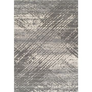 Covor Egiptean Dreptunghiular, 120 x 200 cm, Gri, Model Toscana 4E