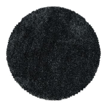 Covor gri antracit rotund ø 200 cm Fluffy – Ayyildiz Carpets
