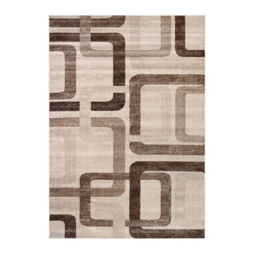 Covor Modern, Daffi Bej / Maro, 13151, 100 x 200 cm, 1700 gr/mp