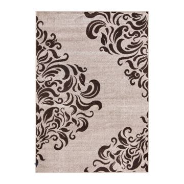 Covor Modern Mira 24031, Crem / Maro, 160 x 230 cm, 1520 gr/mp
