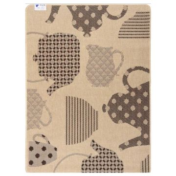 Covor pentru Bucatarie Gri, Antiderapant, 75 cm x 200 cm, Flex 19056/19