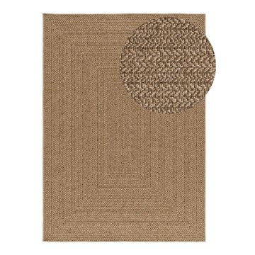 Covor pentru exterior și interior în culoare naturală 160x230 cm Acra – Universal