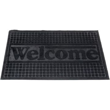 Covor pentru Usa de Intrare, 45 x 75 cm, Negru
