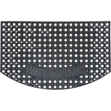 Covor pentru Usa de Intrare, Model Welcome, Cauciuc, 79 x 49 cm