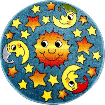 Covor Rotund, 67 x 67 cm, Albastru, Kolibri 11081