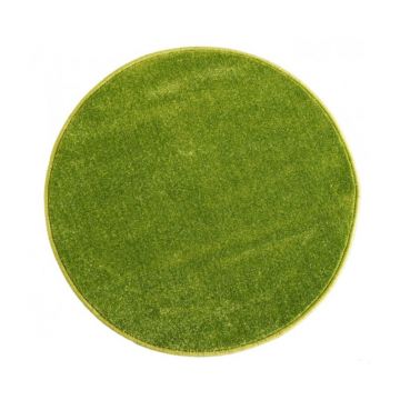 Covor Rotund, 80 x 80 cm, Verde, Model Kolibri