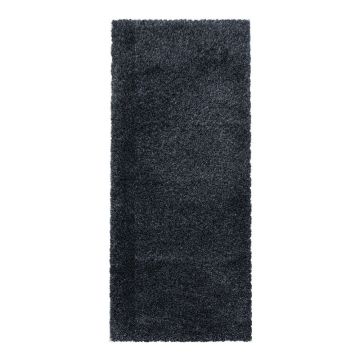 Covor tip traversă gri antracit 80x250 cm Fluffy – Ayyildiz Carpets