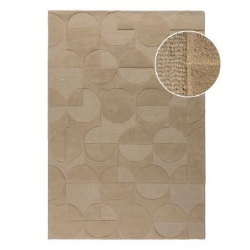 Covor Ã®n culoare naturalÄÈu009Besut manual din lÃ¢nÄ240x340 cm Gigi âu0080Flair Rugs