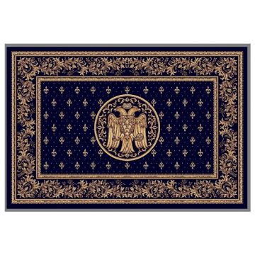 Covor Bisericesc Dreptunghiular, 150 x 230 cm, Albastru, Lotos 15077/810
