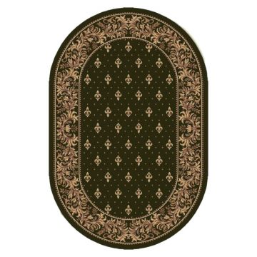 Covor Bisericesc Oval, 100 x 200 cm, Verde, Lotos 15033/310