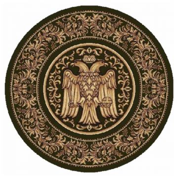 Covor Bisericesc Rotund, 150 x 150 cm, Verde, Lotos 15032/210 la reducere