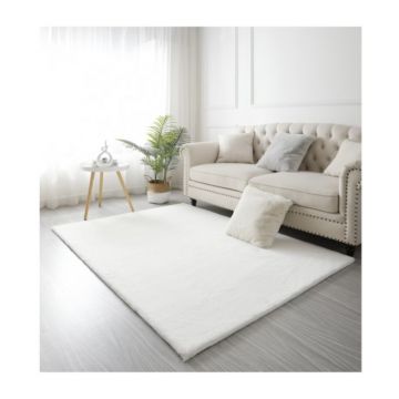 Covor Blanita Alb, Antiderapant, 200 cm x 300 cm, Soft Lop