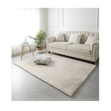 Covor Blanita Crem, Antiderapant, 80 x 150 cm, Lop 050