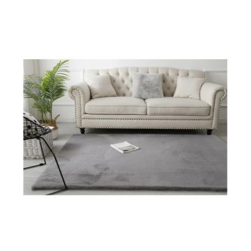 Covor Blanita Gri Deschis, Antiderapant, 140 x 200 cm, Lop 070