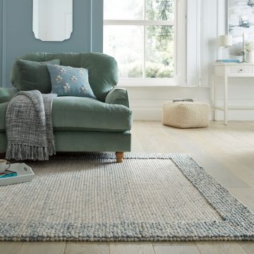 Covor Bobble Wool Border Ivoar 80X150 cm, Flair Rugs