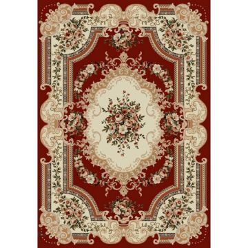 Covor Clasic Cocor Rosu, Dreptunghiular, 60 cm x 100 cm, Lotos 503/220