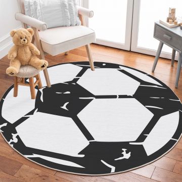 Covor, Conceptum Hypnose, alb, 100x100 cm, 70% bumbac, antiderapant