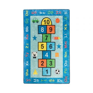 Covor copii, Conceptum Hypnose, multicolor, 100x160 cm, 100% poliester, antiderapant, lavabil la masina, 876CHL1019