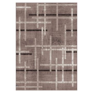 Covor Dreptunghiular, 100 x 200 cm, Bej, Model Mira