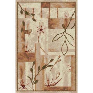 Covor Dreptunghiular, 100 x 200 cm, Crem / Bej, Lotos 1510