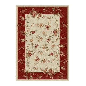 Covor Dreptunghiular, 120 x 170 cm, Crem / Grena, Lotos 551/120