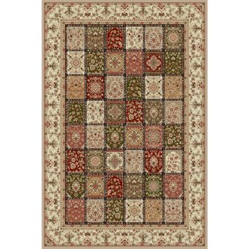 Covor Dreptunghiular, 120 x 170 cm, Crem, Lotos Model Timbre 1518/110
