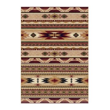 Covor Dreptunghiular, 150 x 230 cm, Bej / Grena, Lotos 15080/120