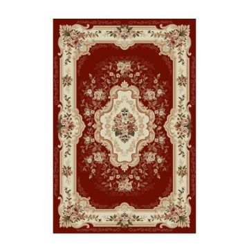 Covor Dreptunghiular, 150 x 230 cm, Grena, Model Floral Lotos